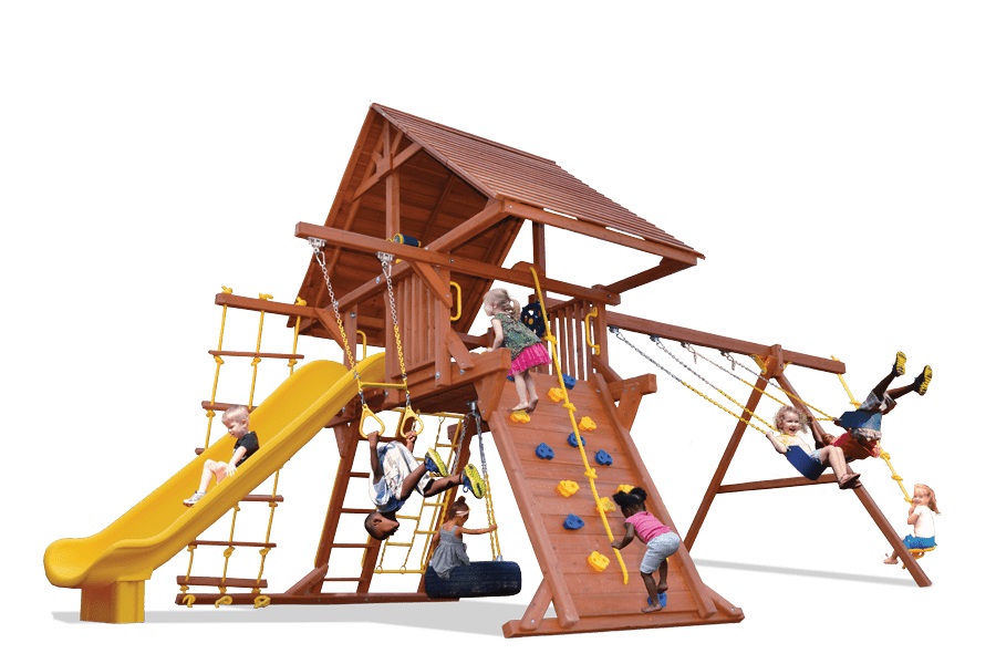Turbo Deluxe Playcenter with Wood Roof