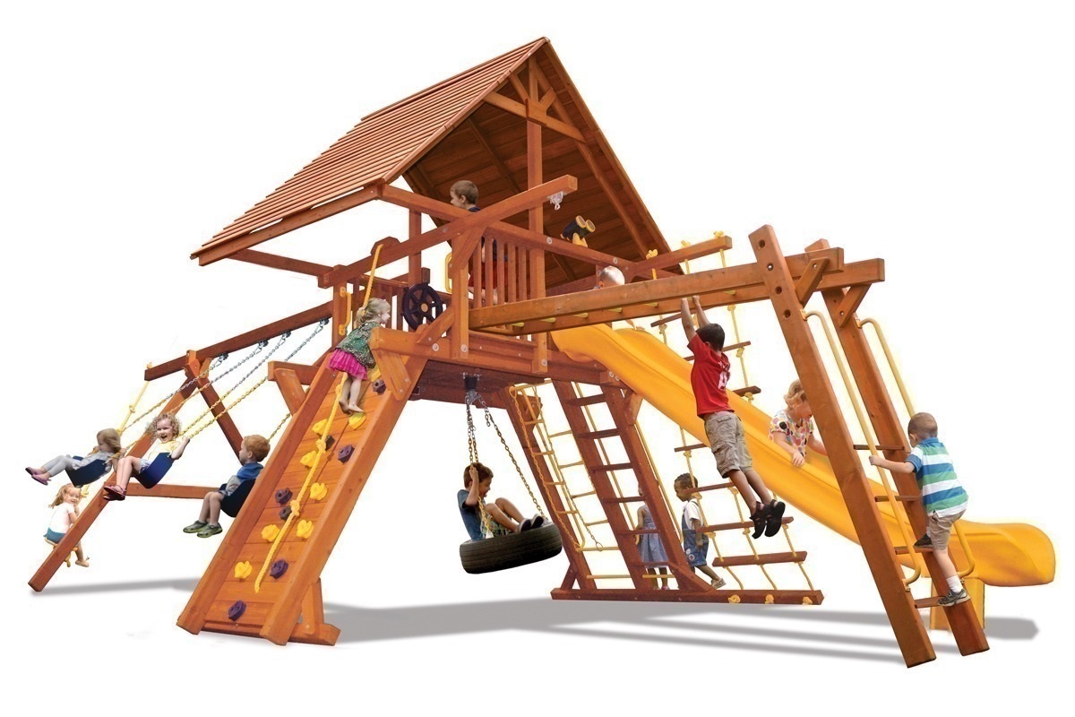 Supreme Playcenter Combo 3 with Wood Roof